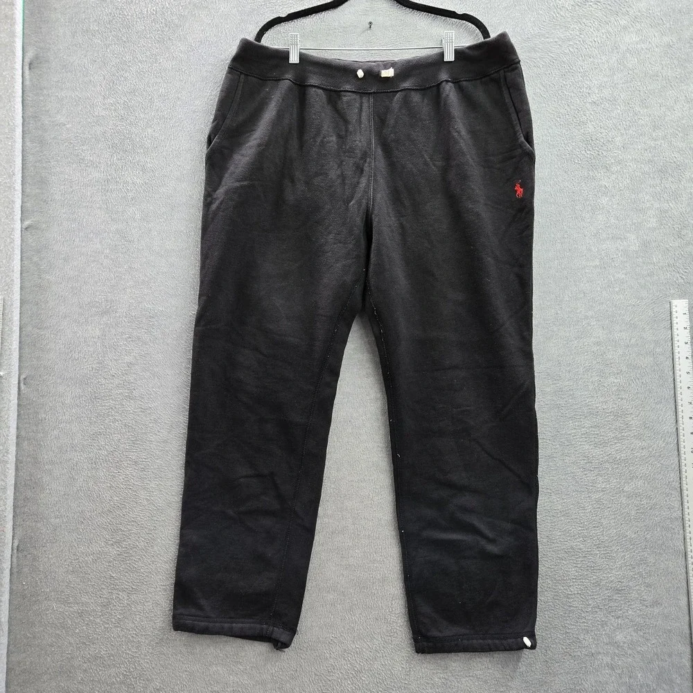 Polo Ralph Lauren Men Pants XXL Black Sweatpants 28